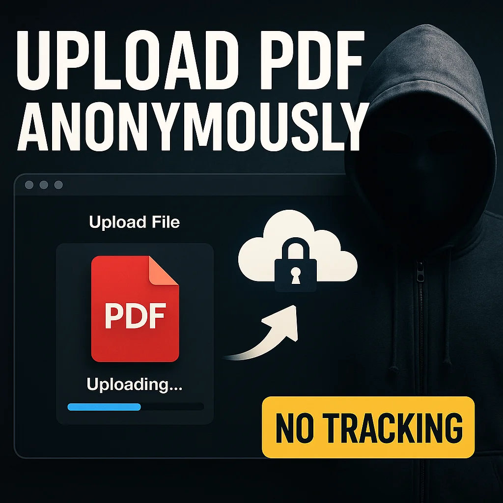 How to Upload PDF Files Anonymously Without Registration (2025 Guide)